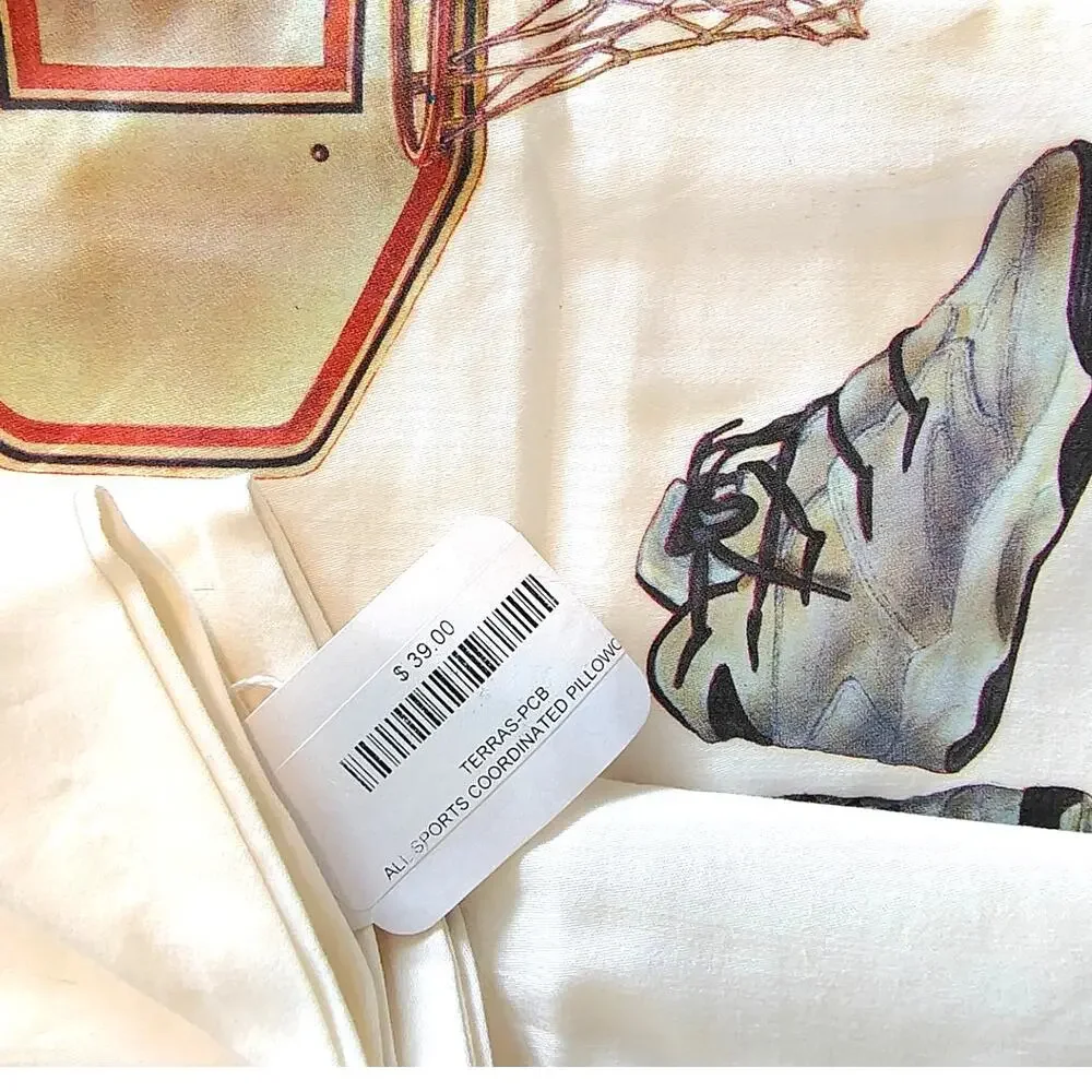 Super Soft 100% Cotton Sports / Basketball / Pillowcase /Boutique Linens